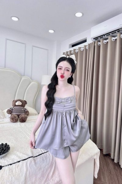 Chic Bow Accent Camisole Set