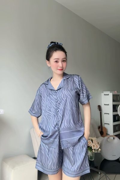 Traditional Button-Down Short pants Pajama Set