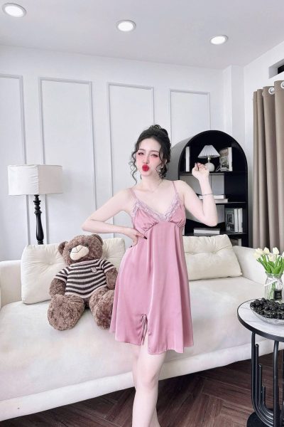 Luxury Women’s Silk Slip Dress – Elegant Nightwear & Loungewear
